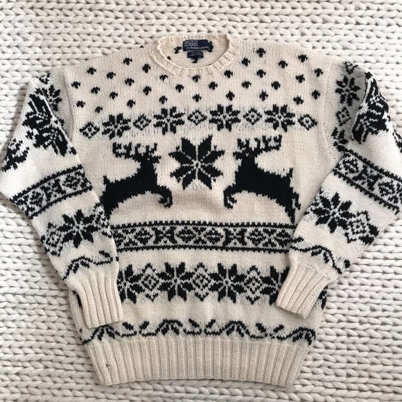 polo ralph lauren fair isle wool sweater